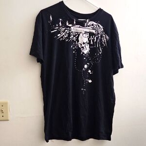 XL Hustler Hollywood Black Graphic Tee